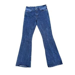 Anthro x Levi's Made and Crafted Women's Flare Jeans Size 29 Dark Blue Retro